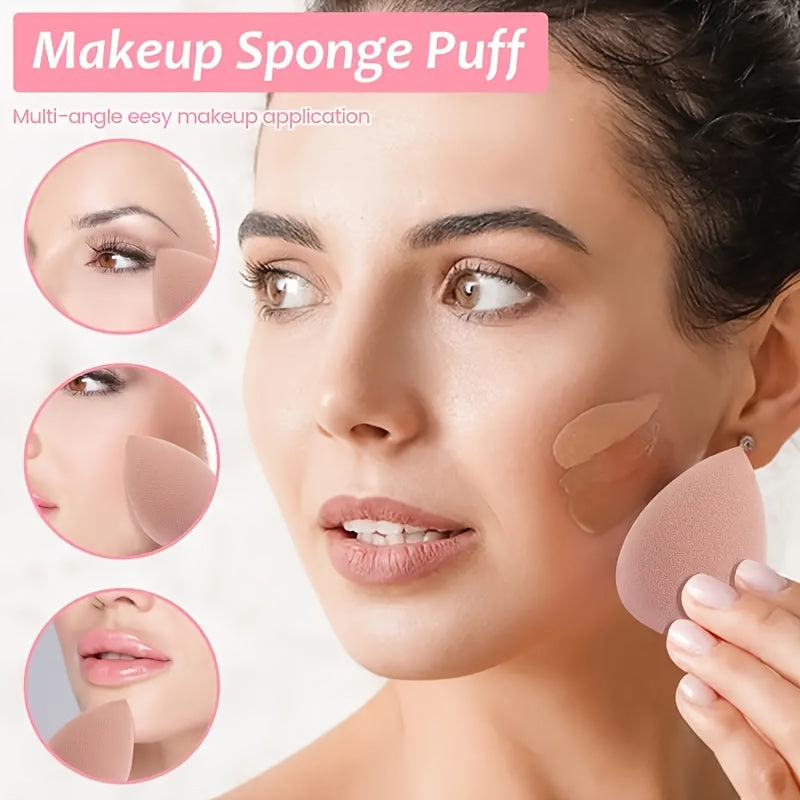 Professional Makeup Kit Brush&Beauty Blender&Makeup Remover Puff&Cleaning Mat&Bathroom Bag, Foundation Brush Eye Shadow Brush, Travel Easy Carrying, Gift Set for Beginner, for School Beauty Tools set, Teen Girl Trendy Stuff,