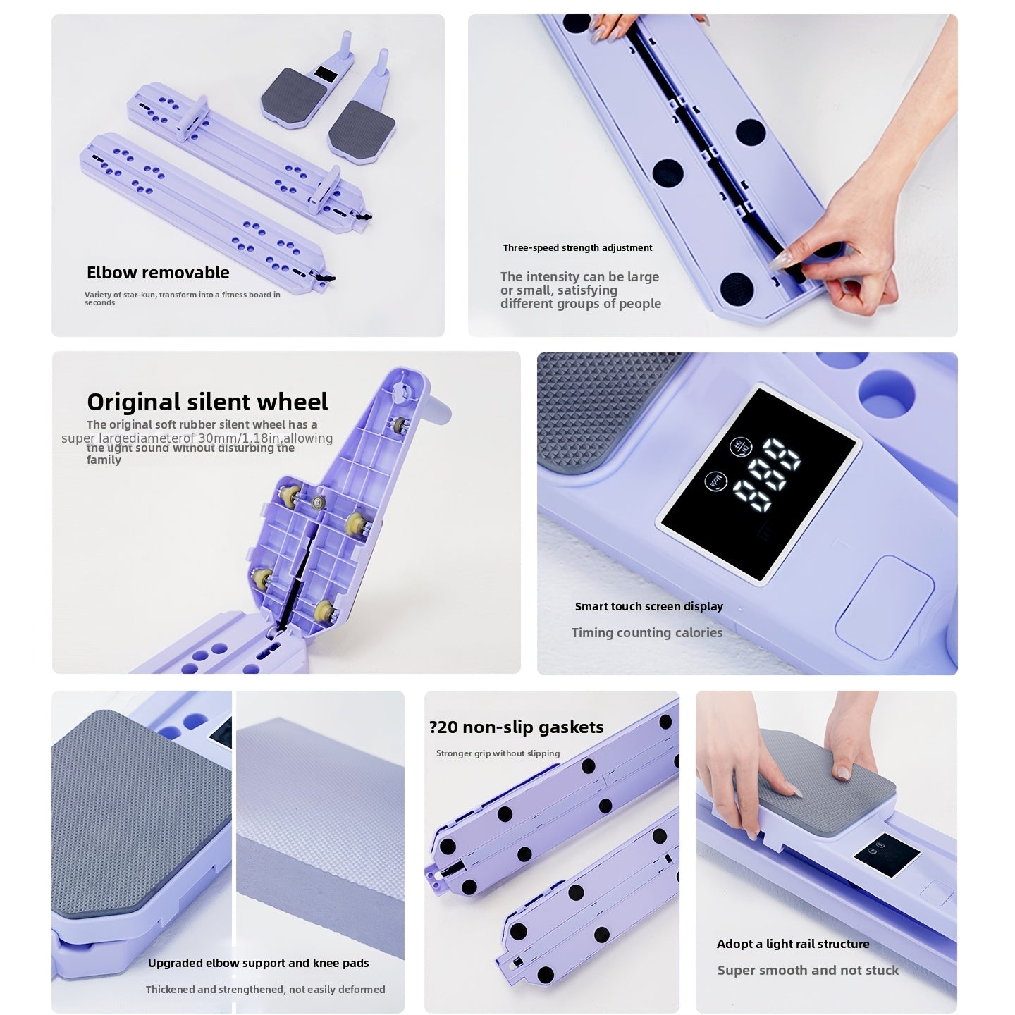 8 In 1 Ab Workout Board Heavy Duty Core Trainer For Home Gym