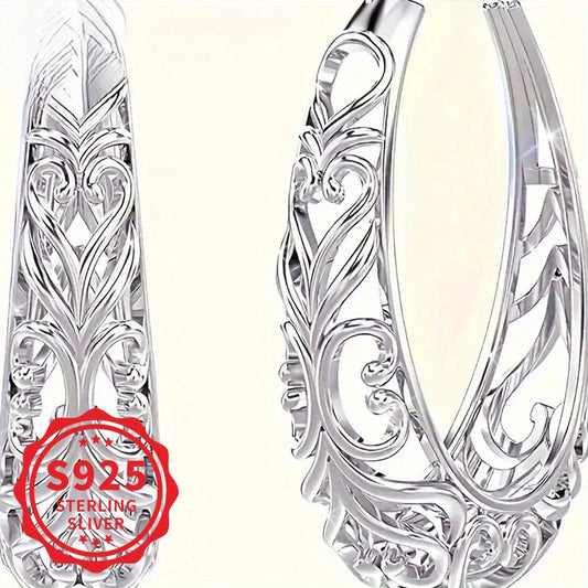 Bohemian 925 Silver Earrings for Everyday and Party Wear