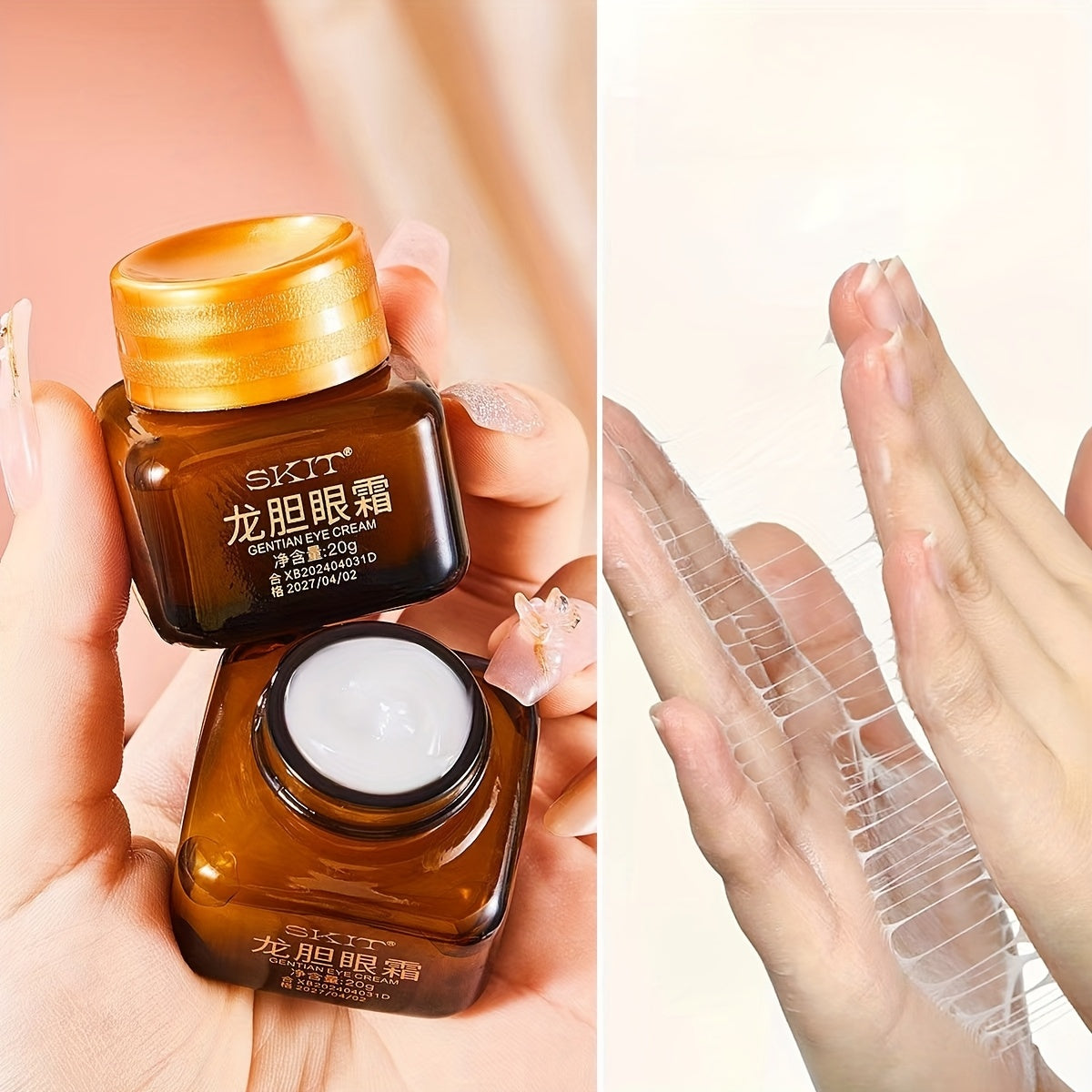 Gentian Eye Cream Hyaluronic Acid Hydration For Skin Types