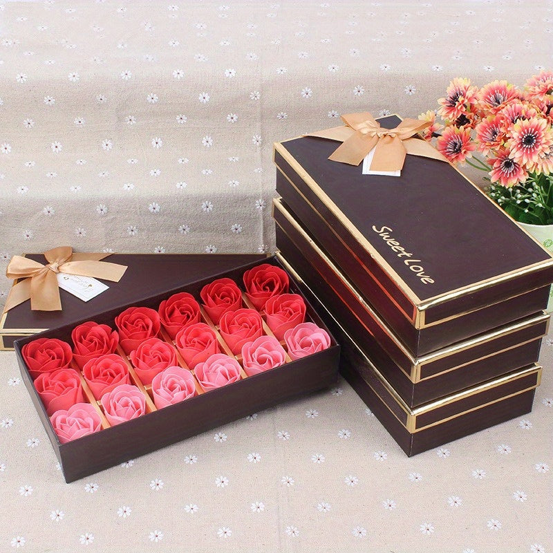 Rose Soap Flower Gift Box Set For Holidays And Gifts