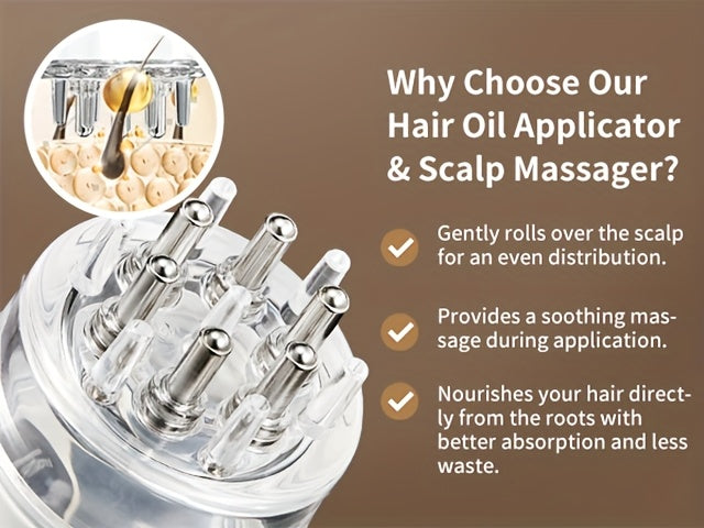 VTS Rosemary Oil Argan Oil Hair Serum Set Scalp Massager