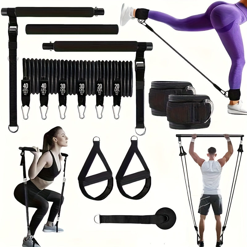 Resistance 14pcs Pilates Bands Set for Home Workouts