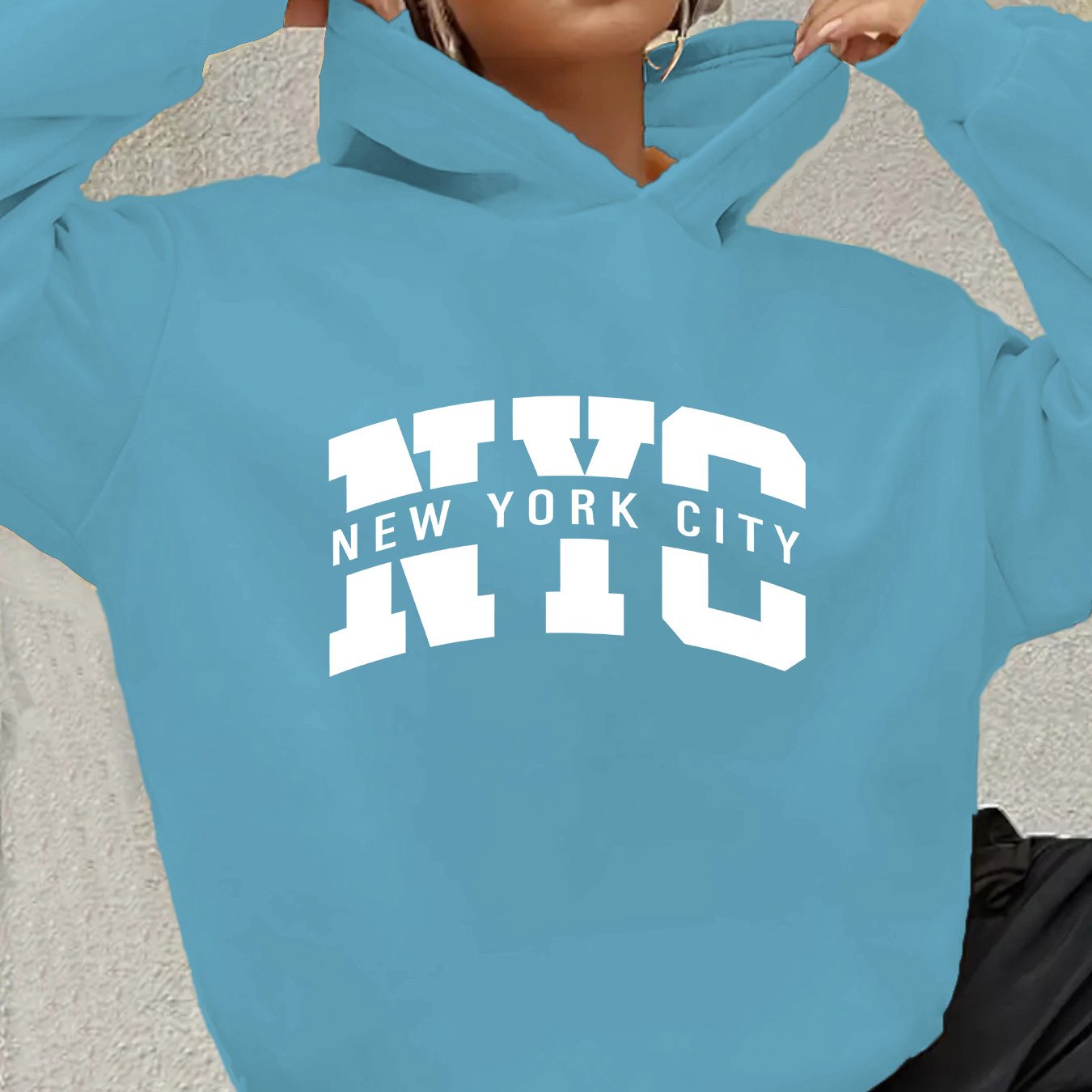 Urban NYC Graphic Hoodie Sweatshirt For Fall Winter