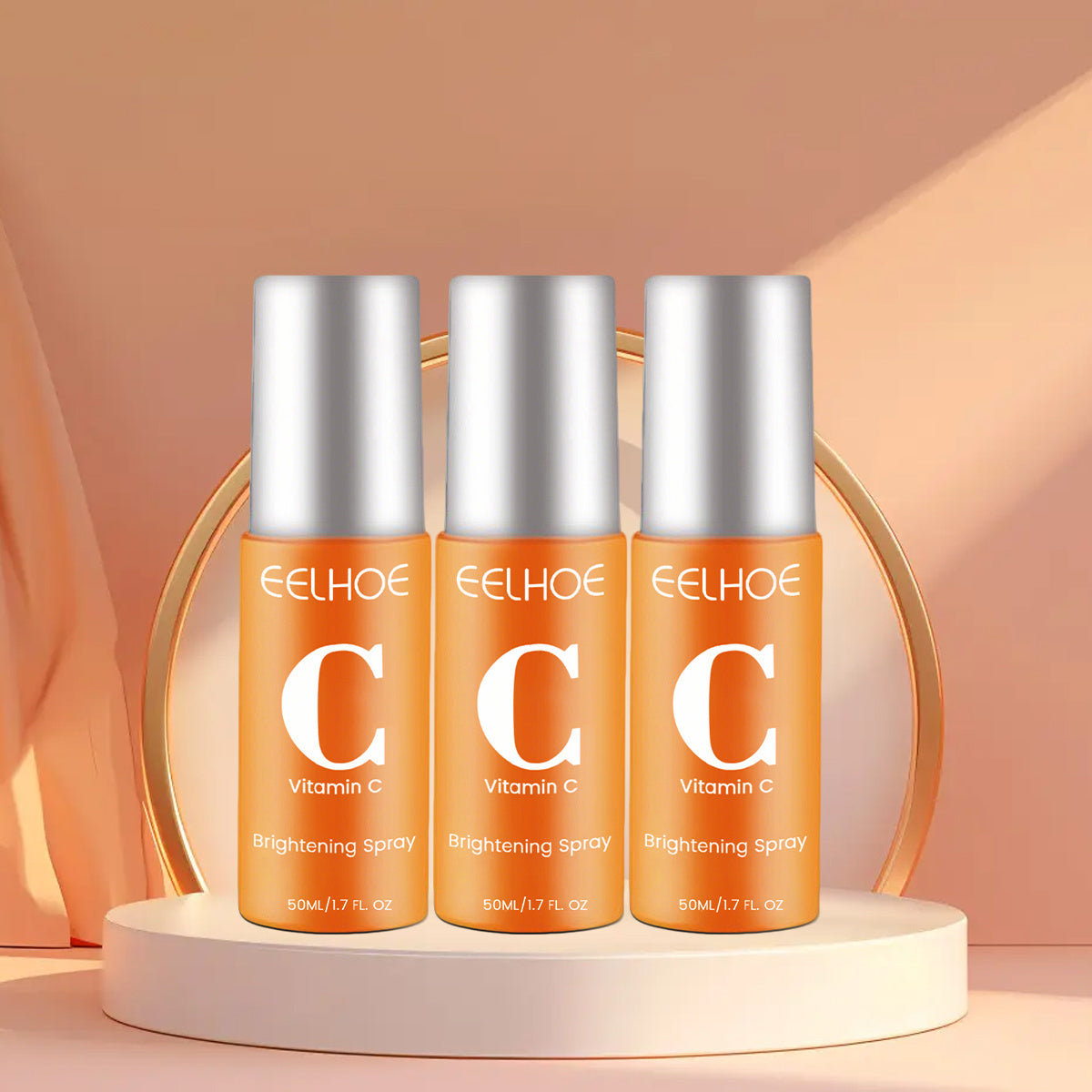 Vitamin C Moisturizing Spray Rich In Vitamin C Hydrating And Moisturizing Light Beige Spray Keeps Away From Dryness Suitable for All Light Beige Types Perfect Christmas Gift