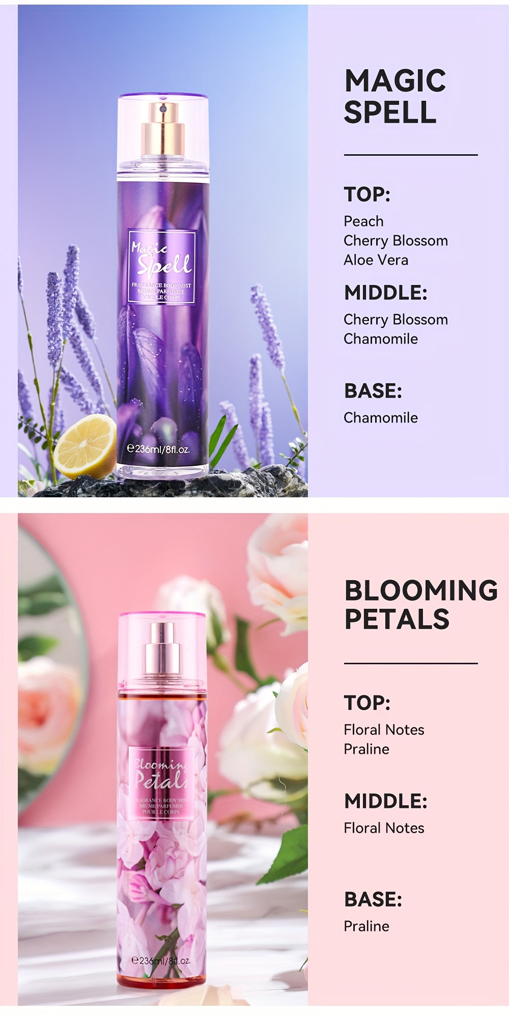 [Perfume | Fragrance] Long-Lasting Perfume 8 fl.oz Hair & Body Fragrance Mist for Women | Perfect for Dating, Parties and Gift Giving