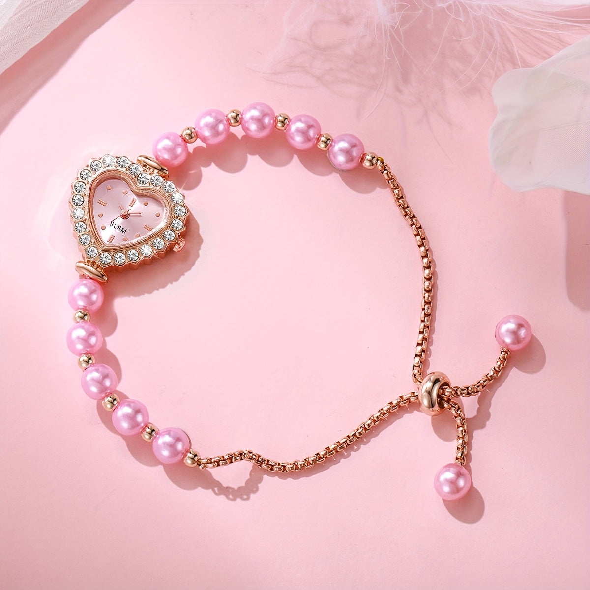 Women’s Fashion Analog Quartz Bangle Watch Set 5 Piece