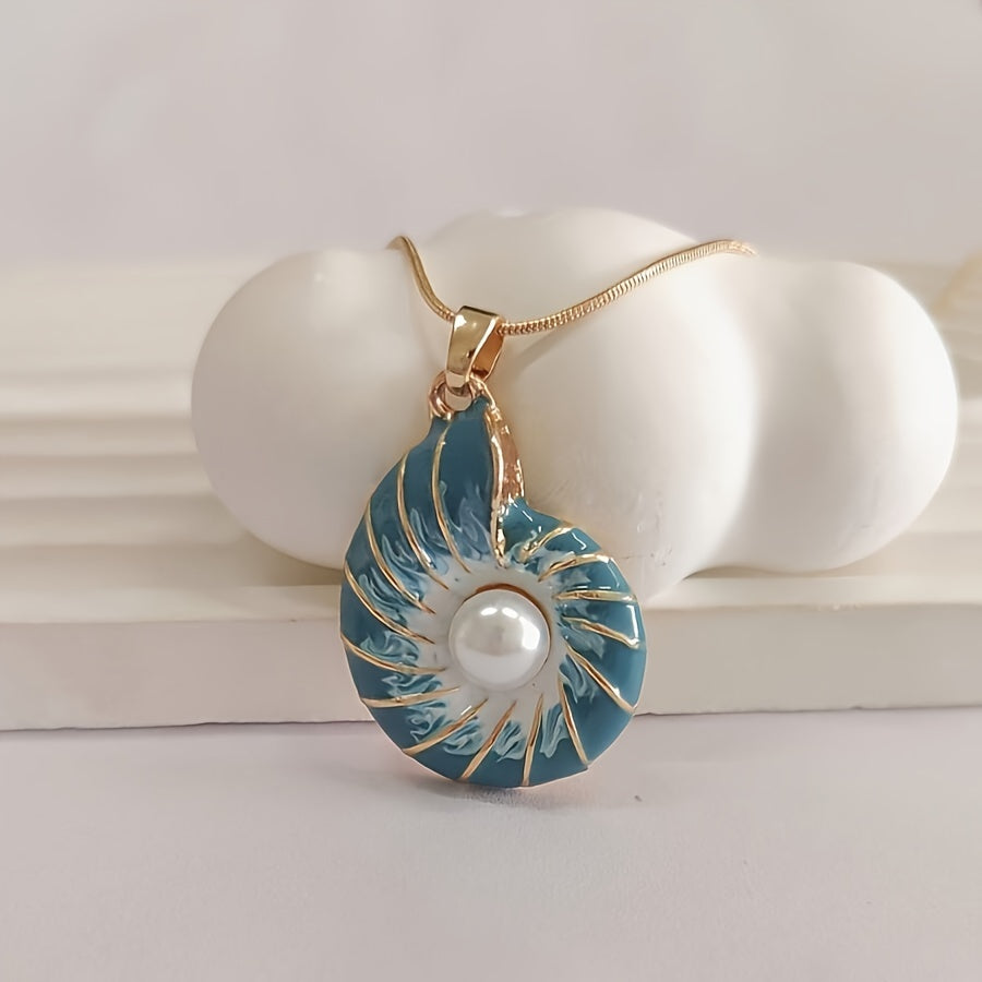 Ocean Shell Pendant Necklace Bohemian Style Jewelry