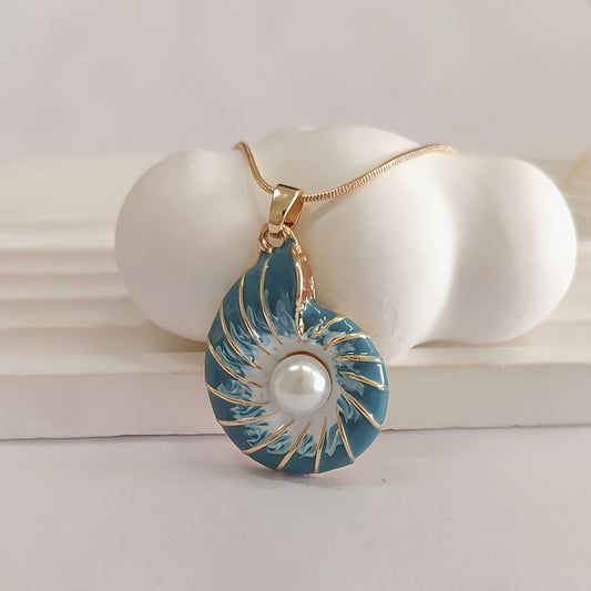 Ocean Shell Pendant Necklace Bohemian Style Jewelry