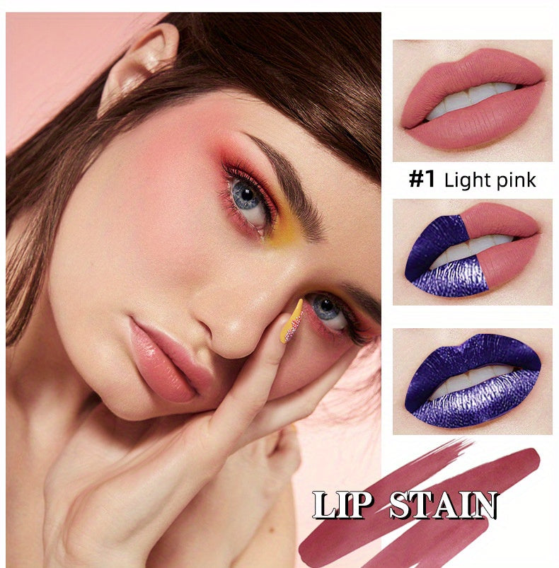 3/ 6pcs SET -Off Matte Lip Stain - Waterproof & Transfer-Proof, Long-Lasting Vegan Formula with High, Smudge-Resistant Lip Tint (6 Colors Set, Overseas Exclusive)