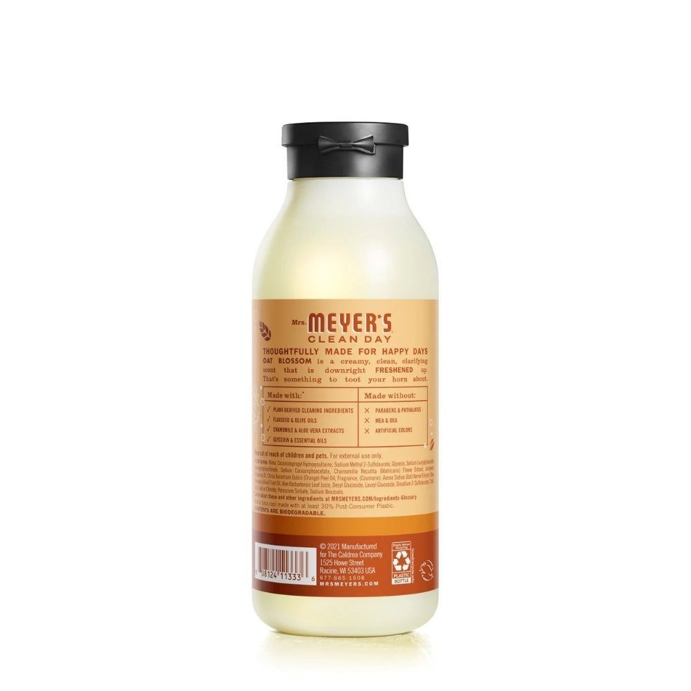 Mrs. MEYER'S CLEAN DAY Moisturizing Body Wash for Women and Men, Biodegradable Shower Gel Formula Made with Essential Oils, 16 Oz, Variety 3-Pack, Oat Blossom, Clementine, Plum-Berry