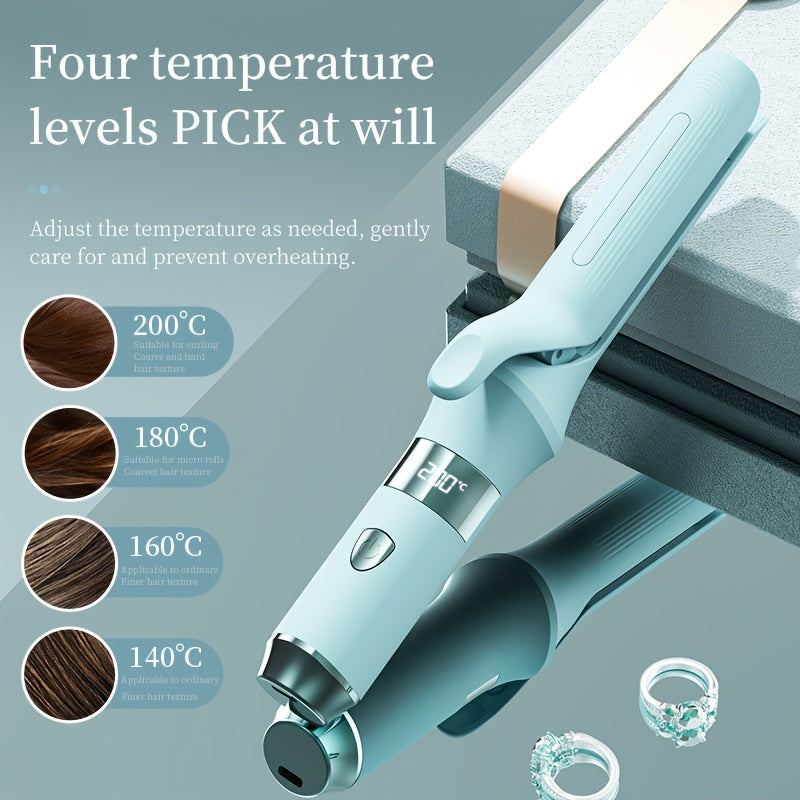 Portable USB Four In One Hair Straightener And Curling Iron