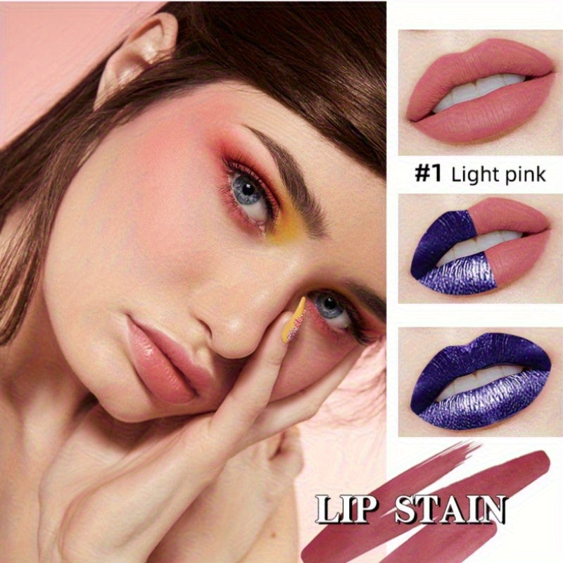 3/ 6pcs SET -Off Matte Lip Stain - Waterproof & Transfer-Proof, Long-Lasting Vegan Formula with High, Smudge-Resistant Lip Tint (6 Colors Set, Overseas Exclusive)