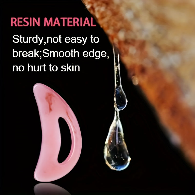 4 Pieces Gua Sha Massage Tool With Handle, Large Resin Gua Sha Gua Sha Tool, Used For Neck, Face And Leg Massage