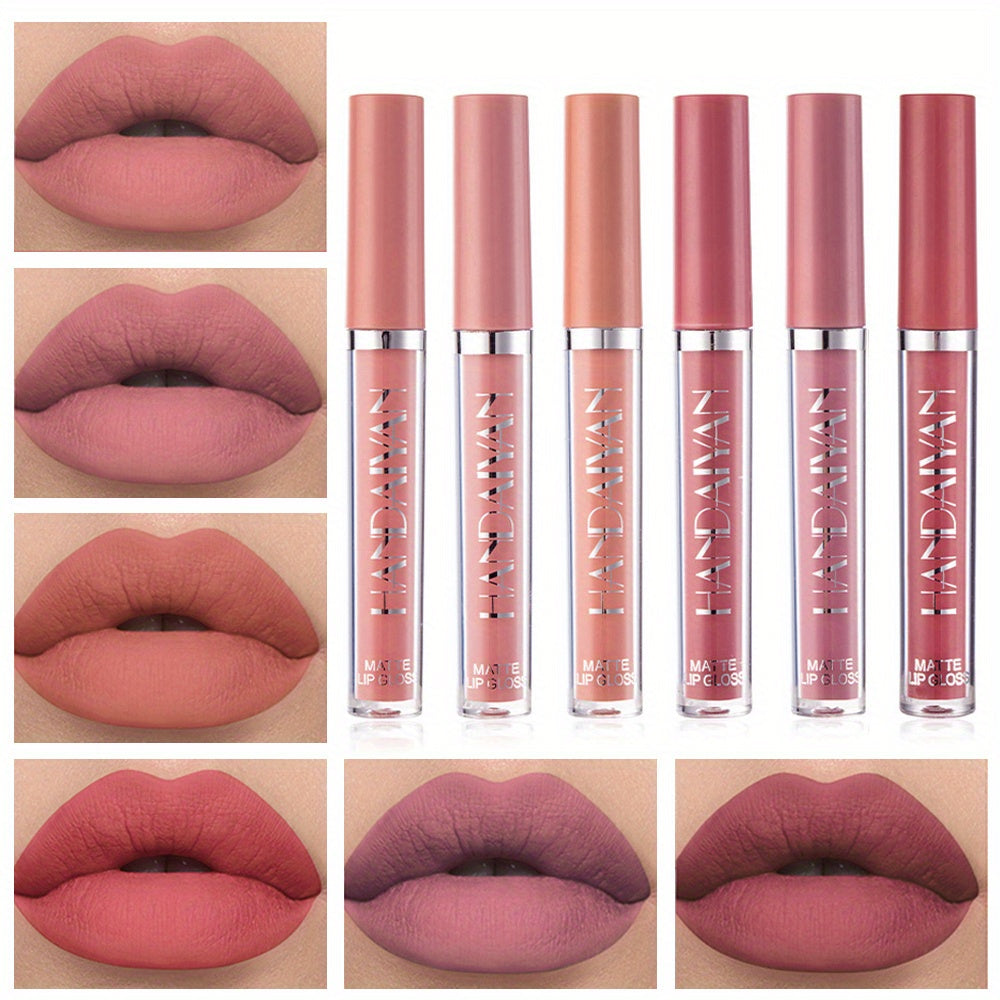 12pcs Matte Liquid Lipstick Makeup Set, Matte Liquid Long-Lasting Wear Non-Stick Cup Not Fade Waterproof Lip Gloss, Nude Matte Lip Contour for Women Makeup.