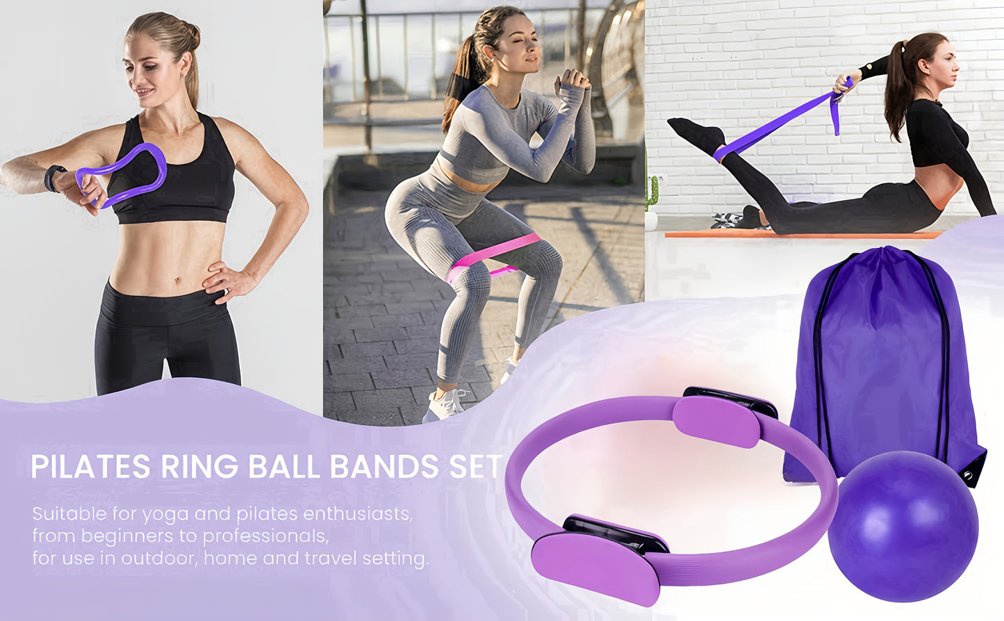 Ultimate Pilates Circle Fitness Set for Home Workouts