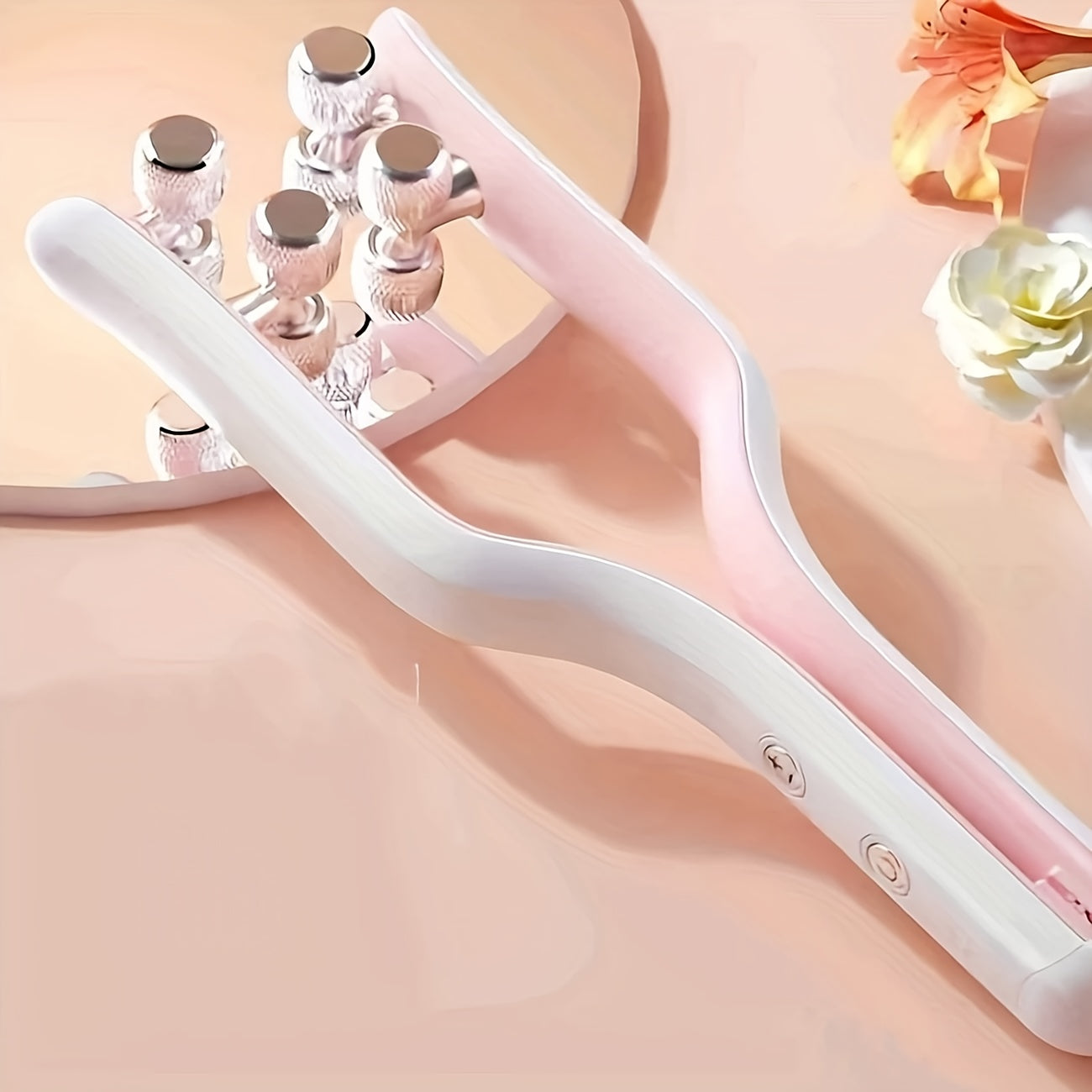 Cooling Rechargeable Facial Massager With Four Rollers
