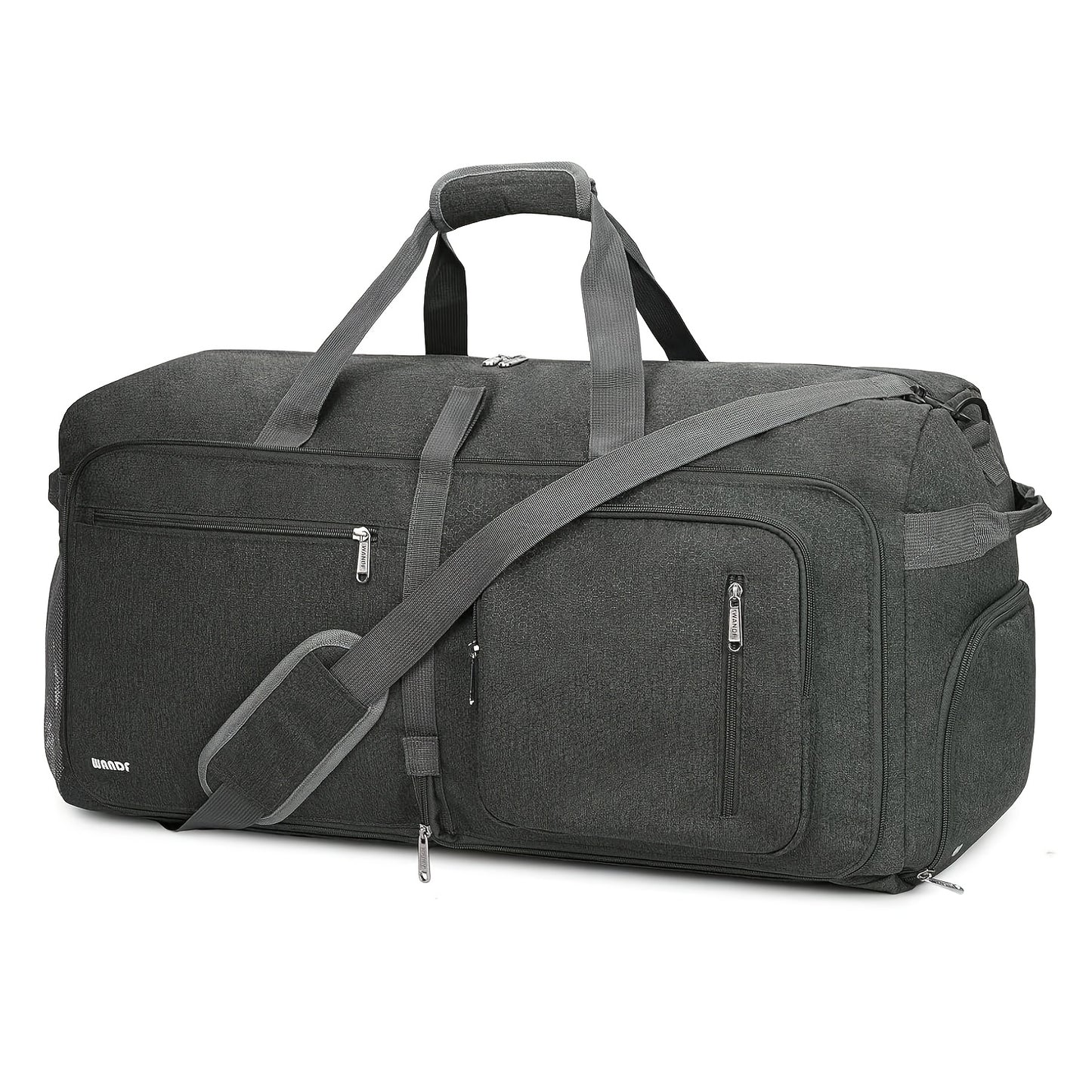 [Travel Duffle Bag] Foldable Weekender Bag - Travel Duffle Bag With Shoes Compartment And Wet Pocket - Portable Travel Bag For Men Women