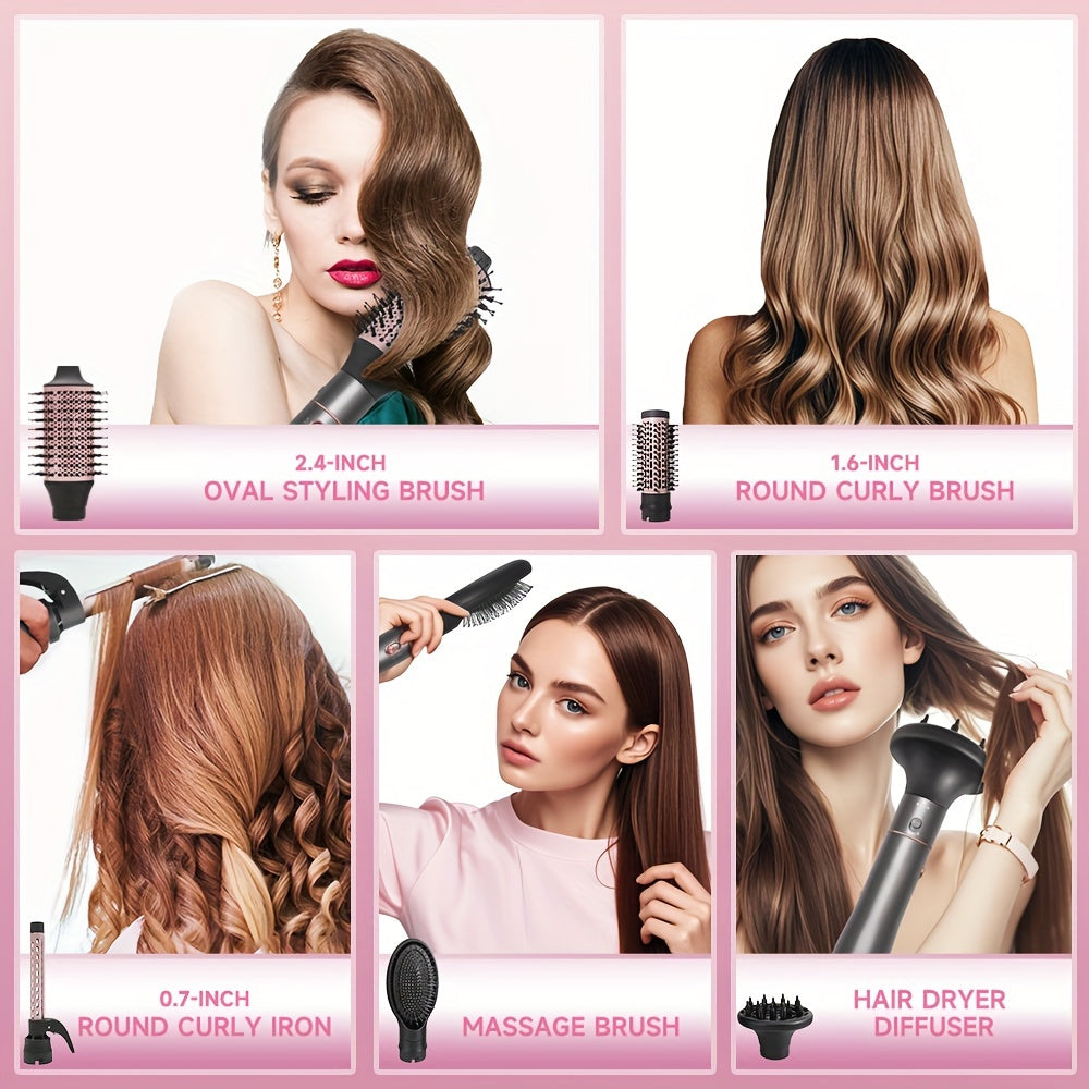 5-in-1 Hot Air Comb Set for Effortless Hair Styling