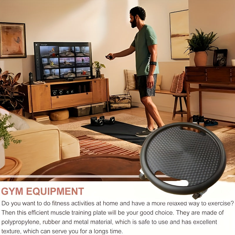 Fitness Sliding Discs With Wheels Core Workout Board