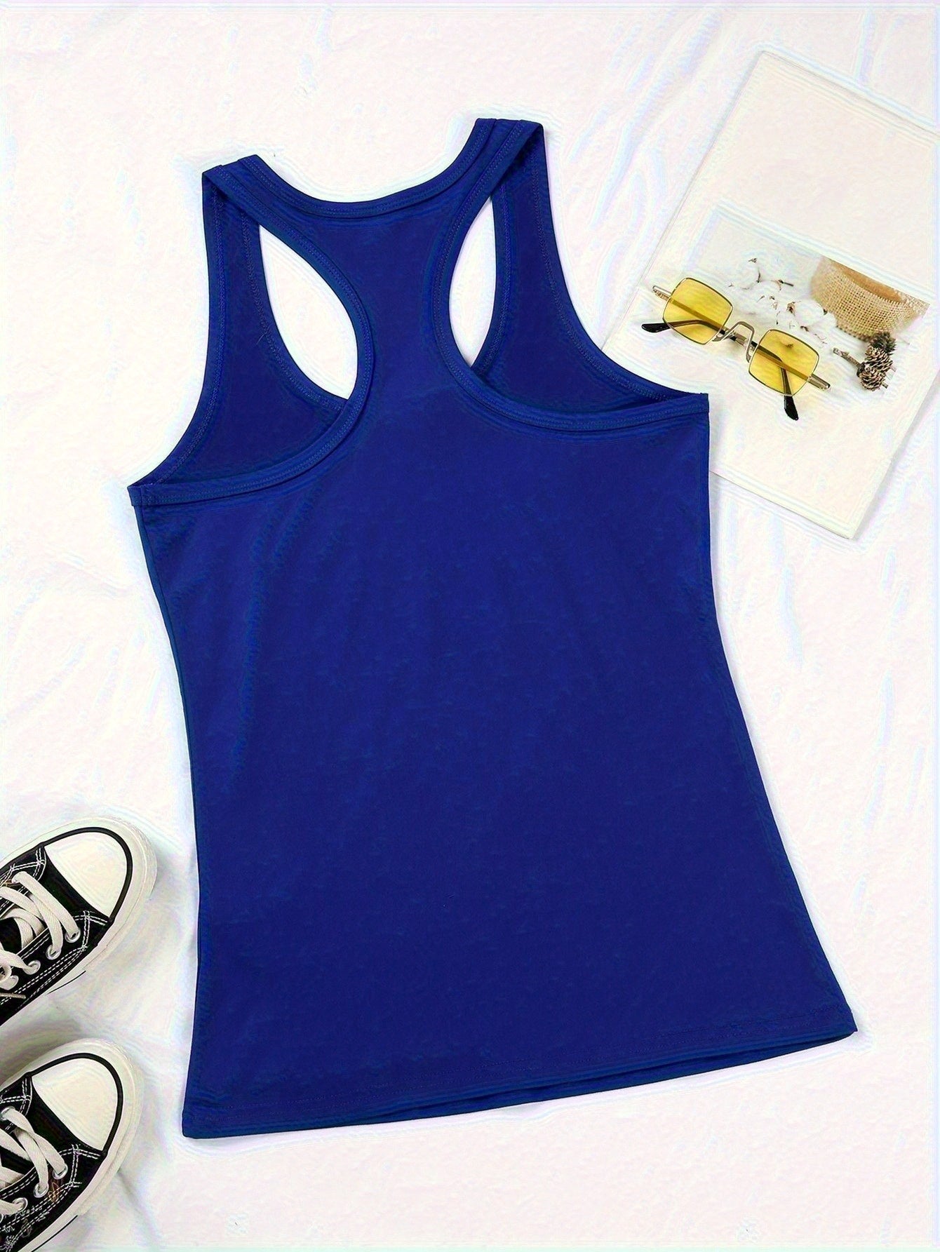 [Vibrant Red Vest] Vibrant Red 1pc Women's Sleeveless Vest "In My Defense I Was Left Unsupervised" | Breathable 180GSM Fabric, Round Neck, Casual Summer Top, Machine Washable, Regular Fit