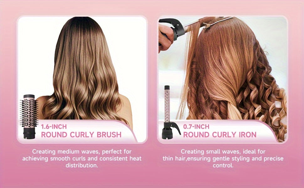 5-in-1 Hot Air Comb Set for Effortless Hair Styling