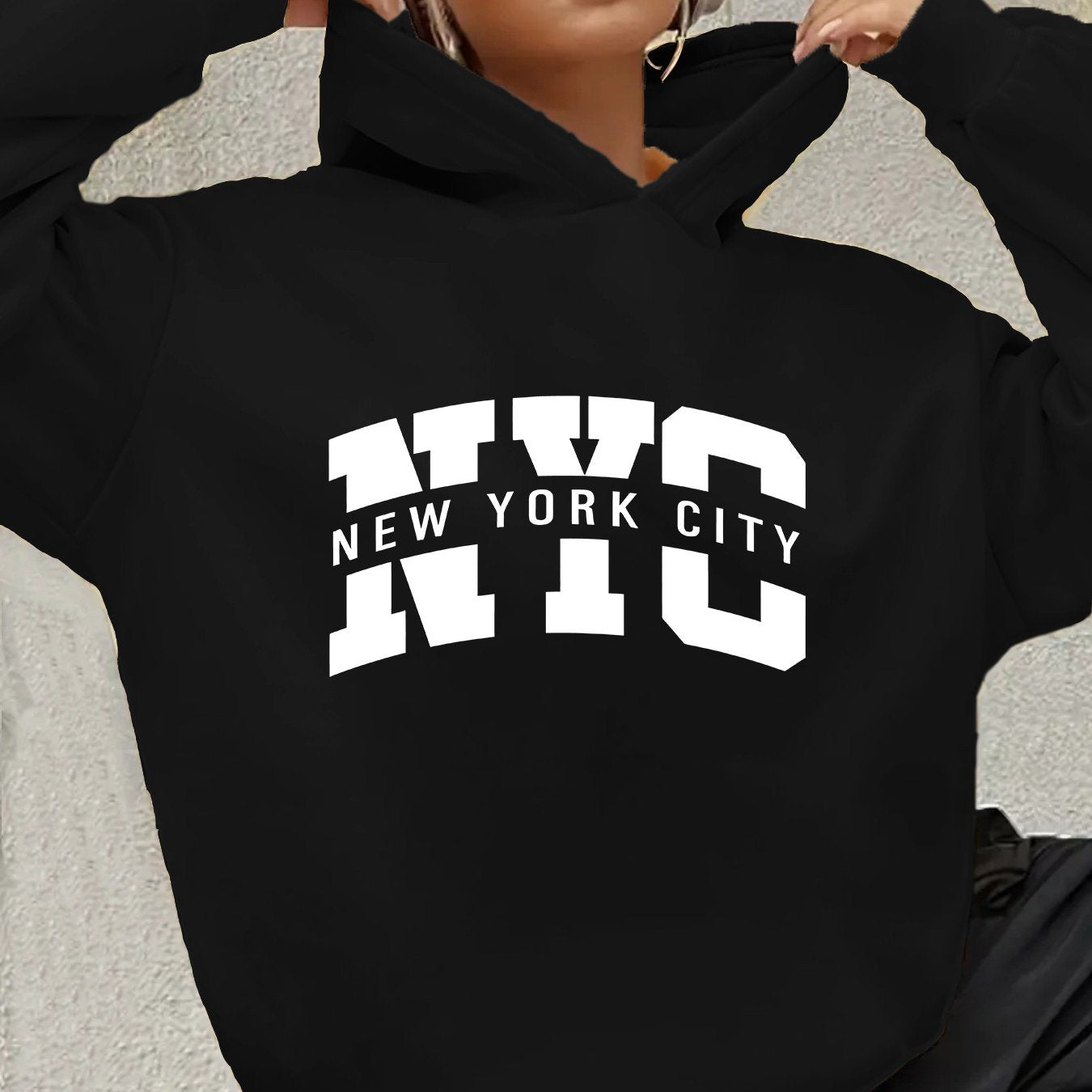 Urban NYC Graphic Hoodie Sweatshirt For Fall Winter