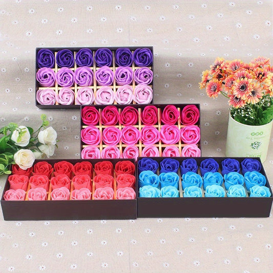 Rose Soap Flower Gift Box Set For Holidays And Gifts