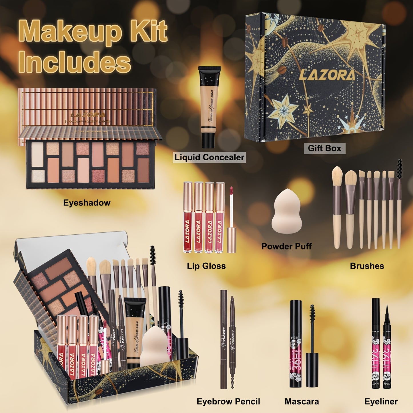 Makeup Ki Eyeshadow Palette Essentials Gift Box Set