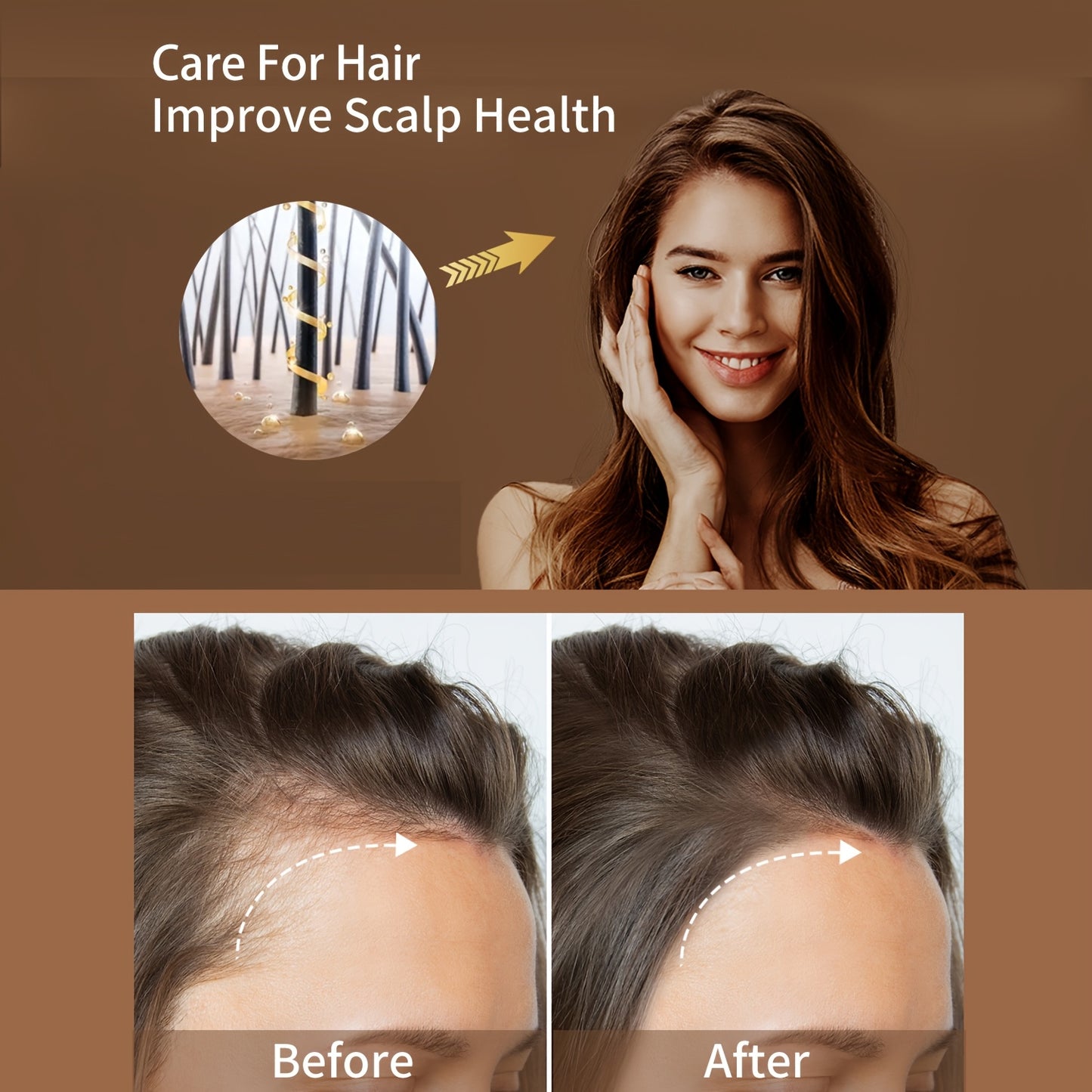 VTS Rosemary Oil Argan Oil Hair Serum Set Scalp Massager