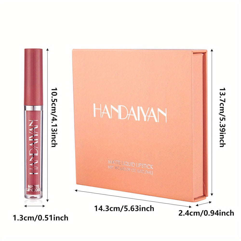 12pcs Matte Liquid Lipstick Makeup Set, Matte Liquid Long-Lasting Wear Non-Stick Cup Not Fade Waterproof Lip Gloss, Nude Matte Lip Contour for Women Makeup.