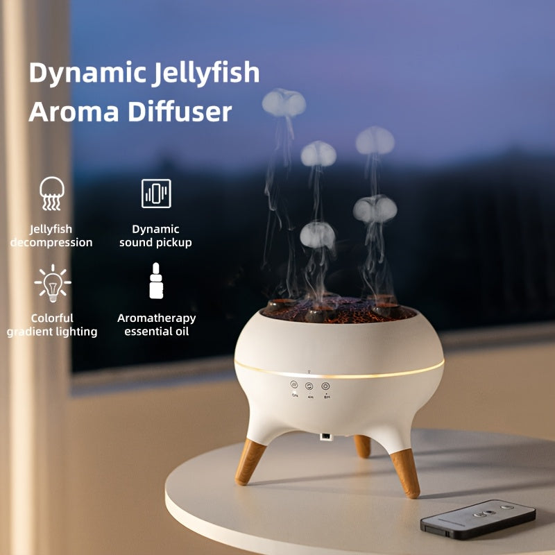 Jellyfish Diffuser Remote Control With 7 LED Lights