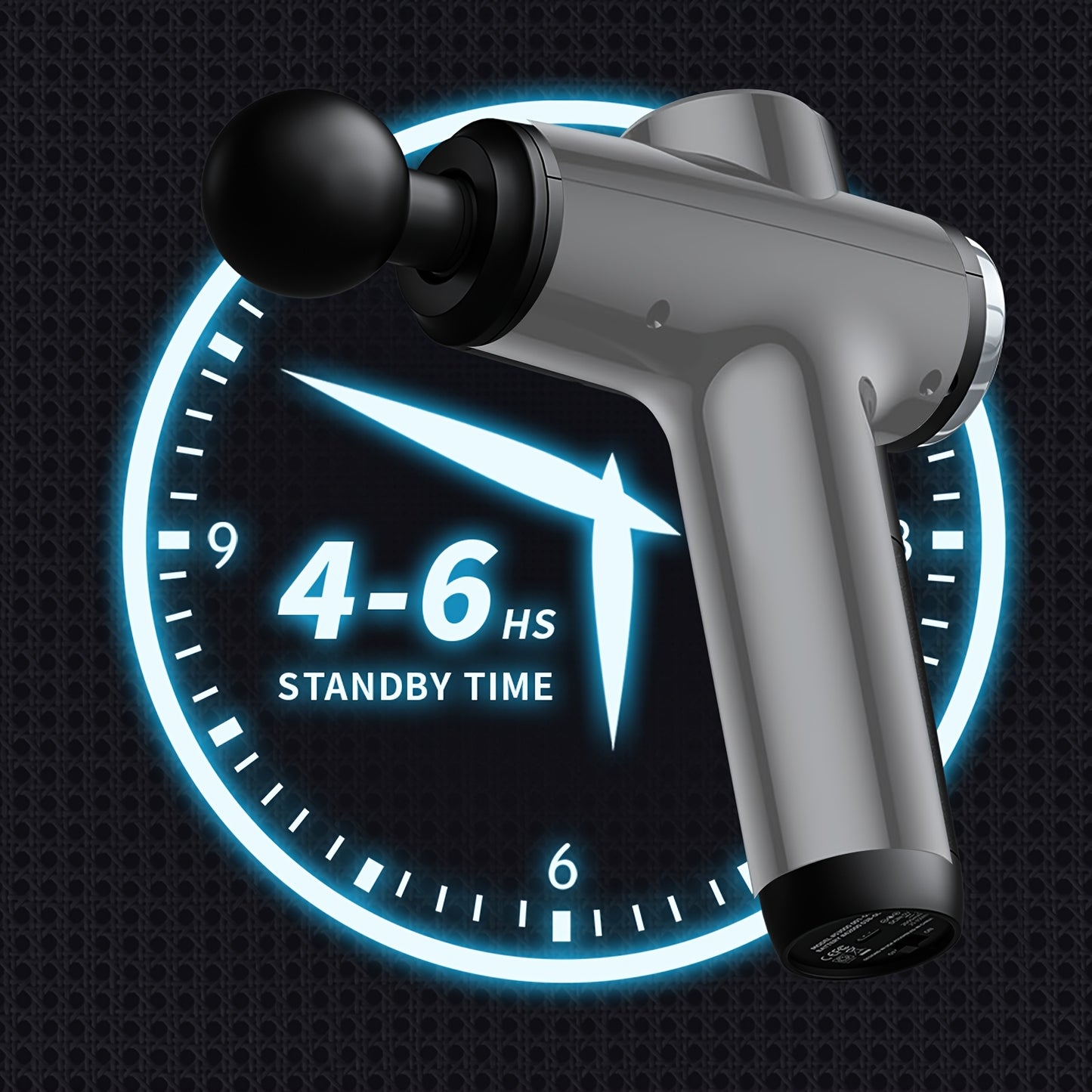 Deep Tissue Massage Gun With 30 Speeds And 9 Attachments