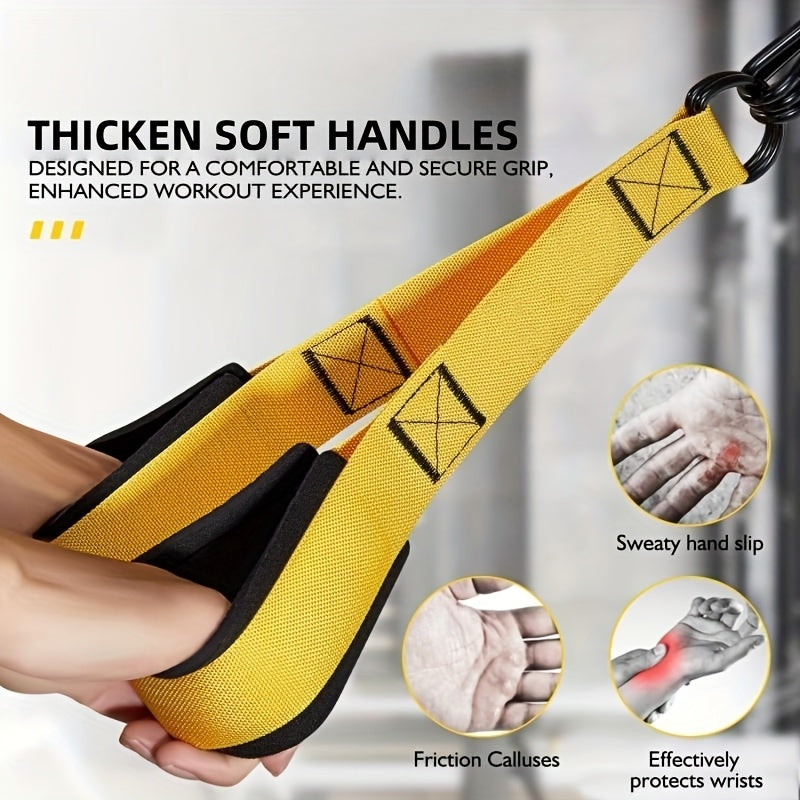 Heavy-Duty Latex Resistance Bands Set 75-225 Lbs Adjustable