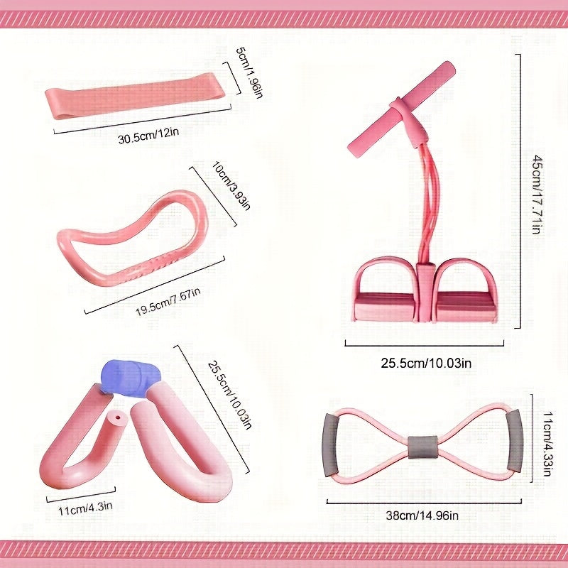 Ultimate Home Fitness Kit With Resistance Bands For Body