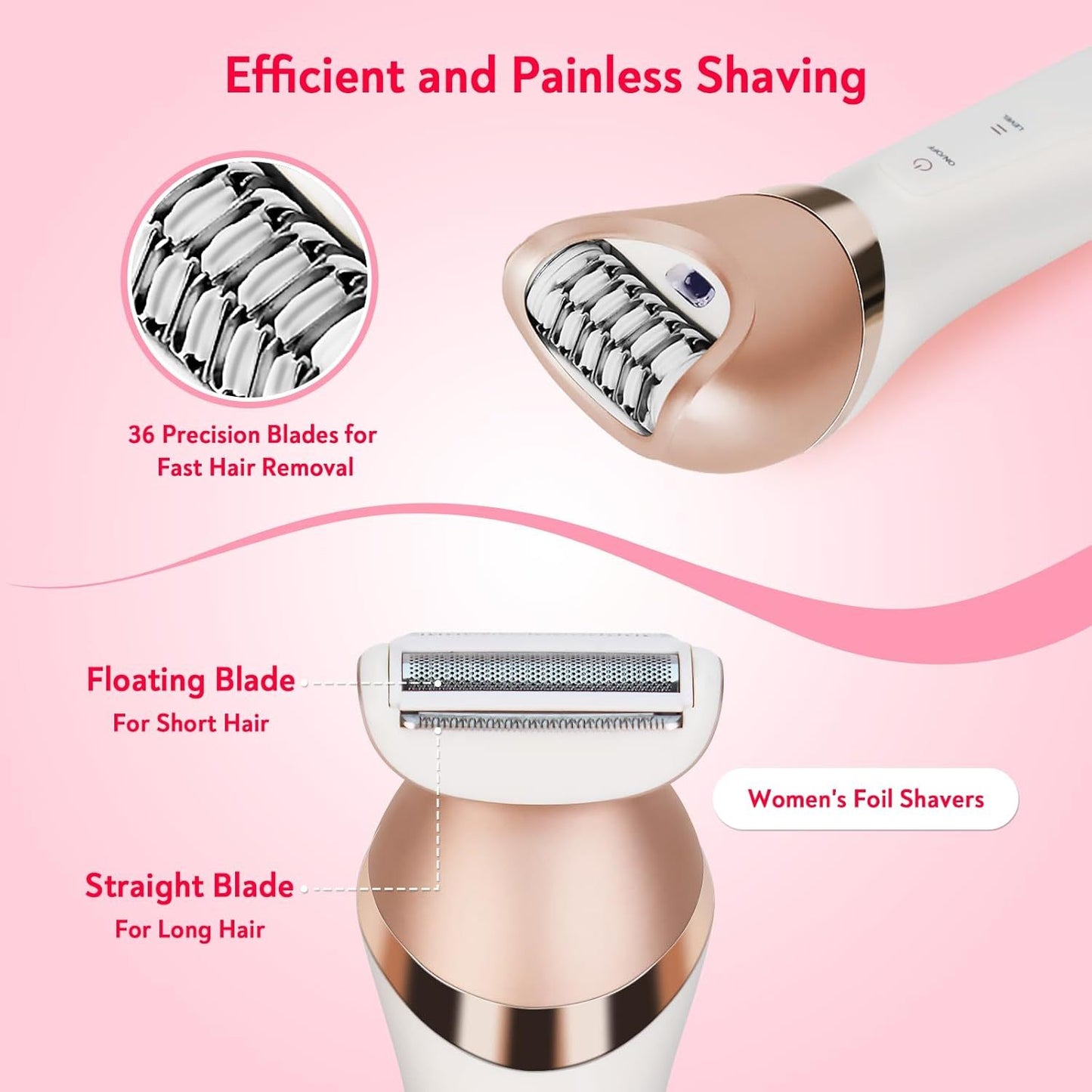 Multifunctional Epilator For Full Body Hair Removal At Home