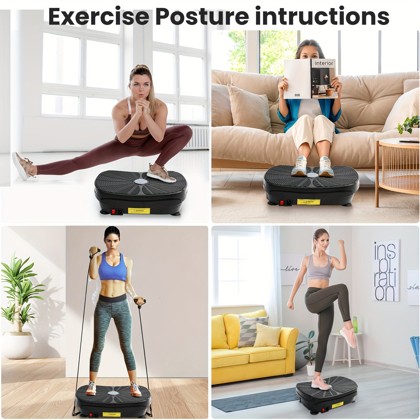 Vibration Plate Exercise Machine for Total Body Workout