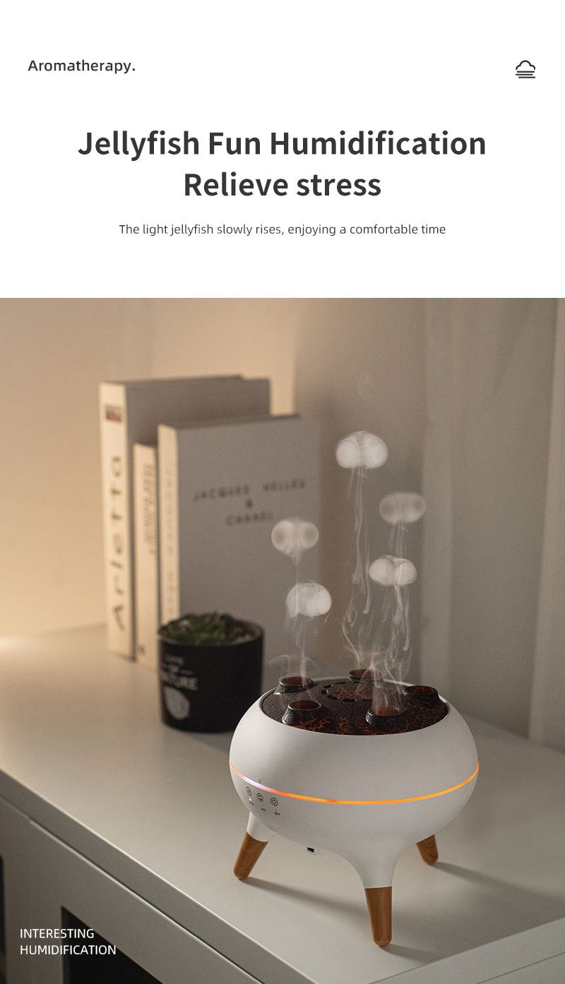 Jellyfish Diffuser Remote Control With 7 LED Lights