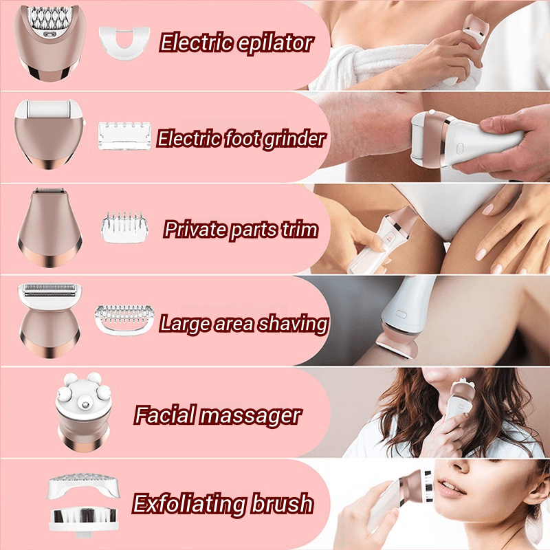 Multifunctional Epilator For Full Body Hair Removal At Home