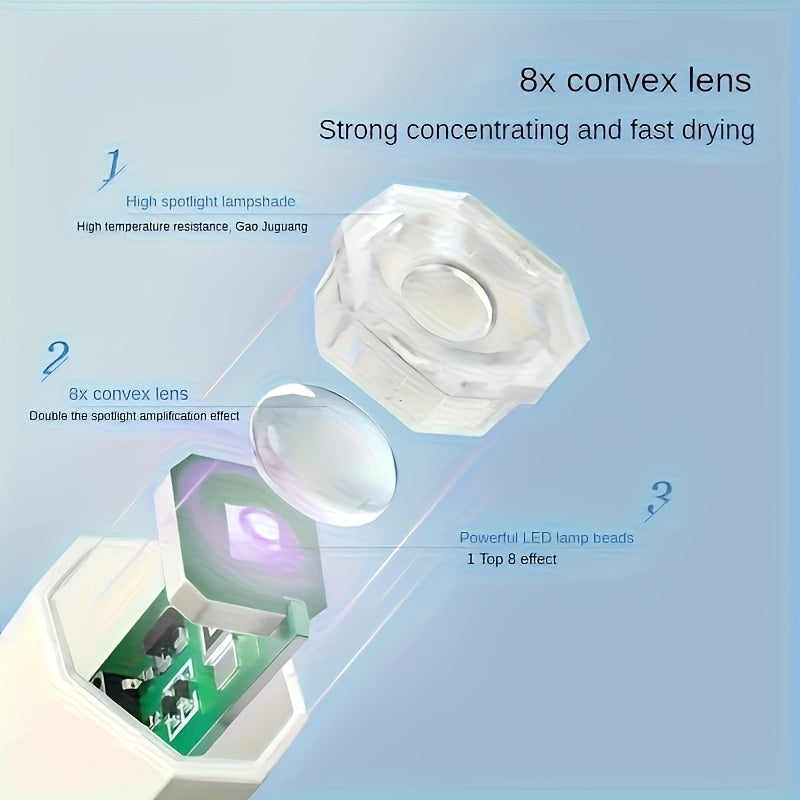 DIY Mini Handheld Nail Lamp for Portable Gel Curing