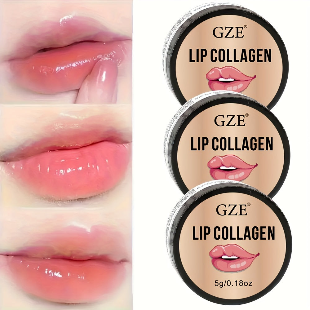 GZE Lip Collagen Plumping Balm 3 Pack Lip Treatment