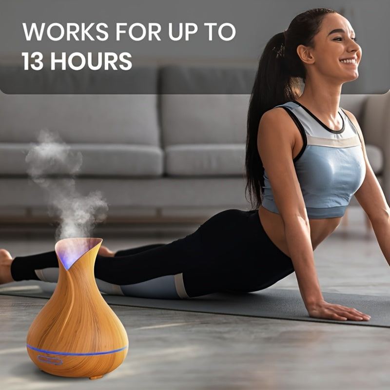 Aromatherapy Humidifier With Essential Oils And Colorful Lights