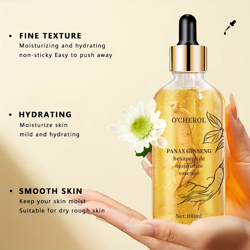 Ginseng Hexapeptide Essence Moisturizing Facial Serum Drops