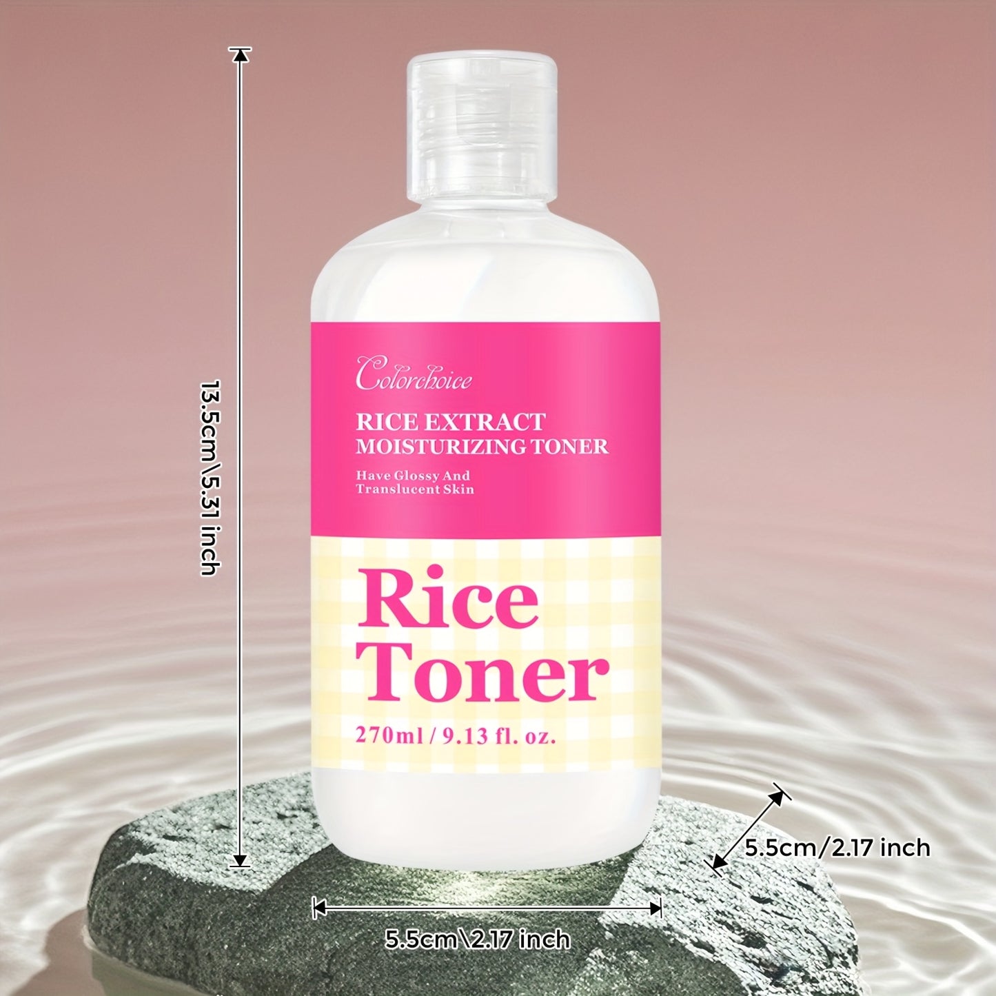 Rice Toner For Glass Skin - Korean Fermented Essence With Hyaluronic Acid & Oat Extract, Water Lock And Moisturizing, Alcohol-Free, 9.13 Fl Oz