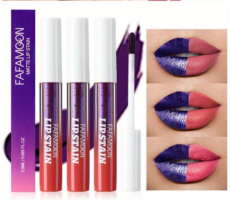 3/ 6pcs SET -Off Matte Lip Stain - Waterproof & Transfer-Proof, Long-Lasting Vegan Formula with High, Smudge-Resistant Lip Tint (6 Colors Set, Overseas Exclusive)