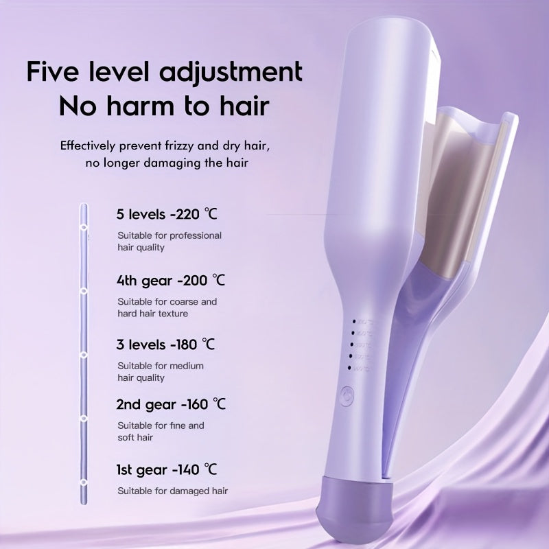 Deep V Curling Iron For Women M Wave Styler AntiScald