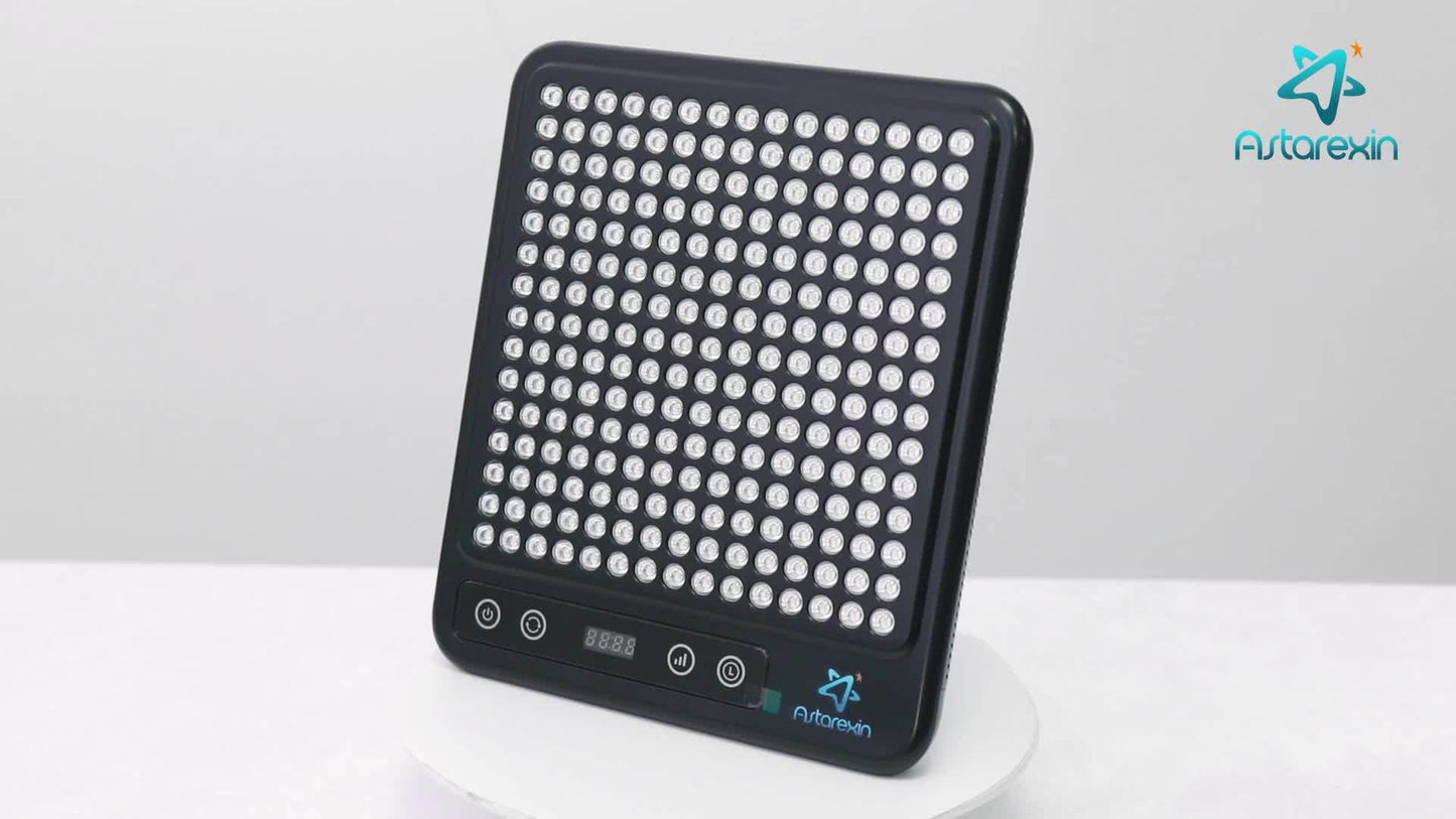 225 LEDs Dual-Chip Red Light Therapy Panel, Portable 660nm Red Light & 850nm Near-Infrared LED Device With Stand Timer, For Face Body Skin Care Home Spa Use