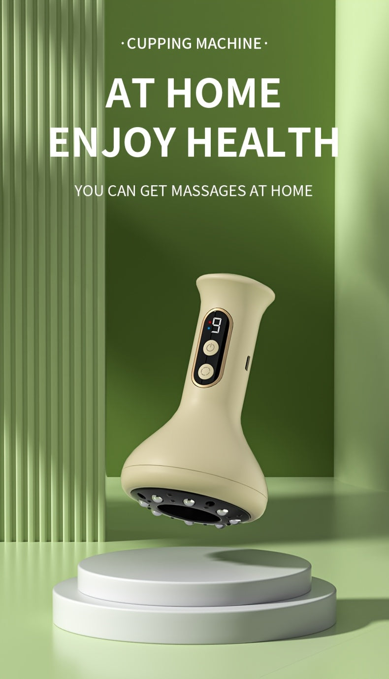 Rechargeable Electric Cuping Massager - USB Charging, 1200mAh Battery, Ergonomic Design, Ideal Gift for Women, Relaxation Aid | Ergonomic Massager | High Quality Graphics, Personal Massager