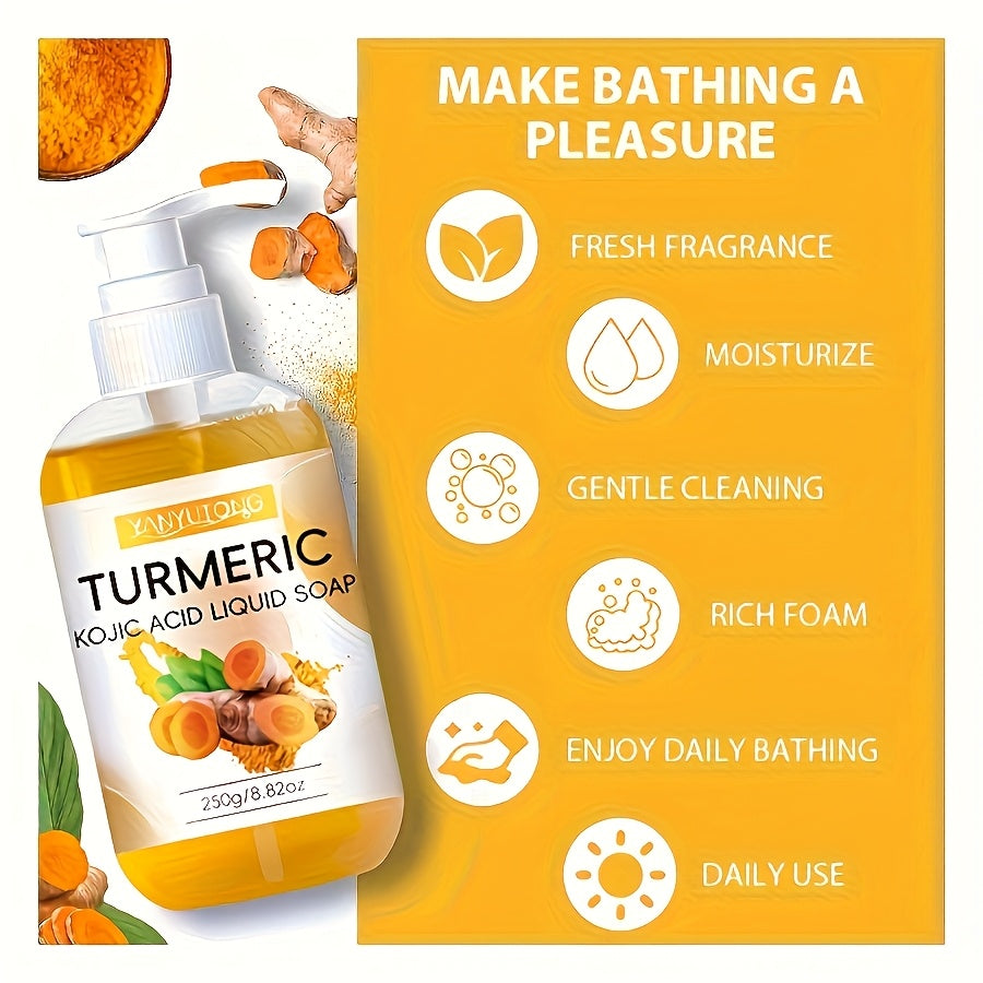 Turmeric Liquid Soap for Gentle Cleansing and Moisturizing Benefits