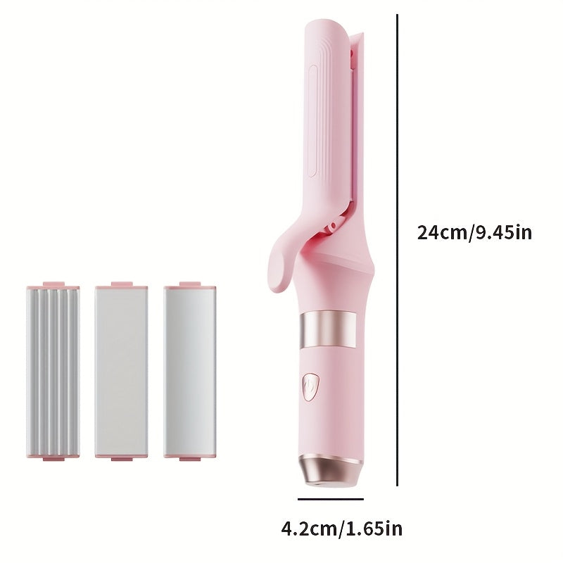 Portable USB Four In One Hair Straightener And Curling Iron